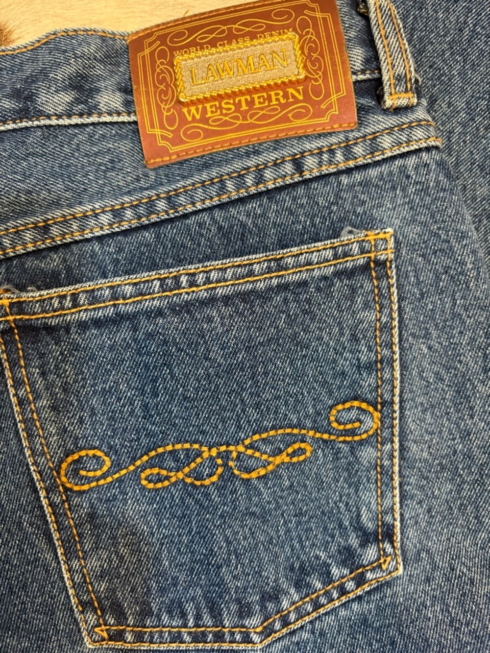 Lawman Western Women's Straight-Leg Jeans in Blue